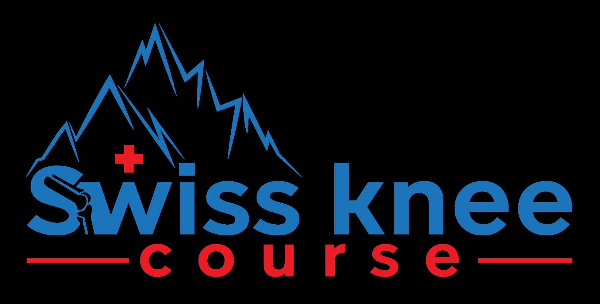 Logo swiss knee course meister concept